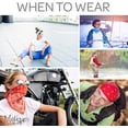 thumbnail image 3 of Motique Accessories Apple Green Paisley Bandana 22-inch 100% Cotton, 3 of 6