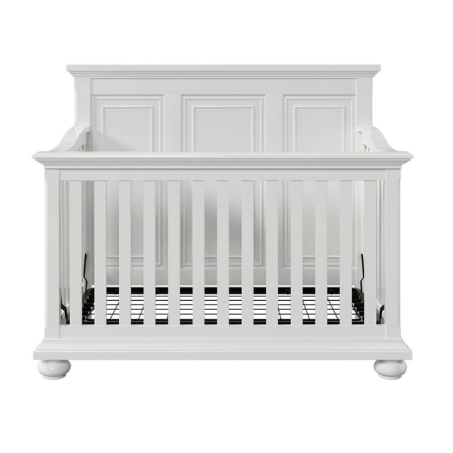 Paproos Cribs for Baby, 4in1 Solid Wood Convertible Baby Crib, Non