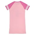 thumbnail image 5 of My Melody Women's Character Logo Icon Design Varsity Stripe Pajama Sleep Shirt Nightgown, 5 of 7