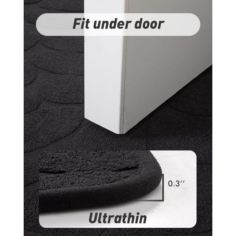 Secura Housewares Soft Microfiber Bathroom Rugs, 47 x 28 Inches Non Slip Bath  Mat for Door, Bathroom & Bedroom with Water Absorb