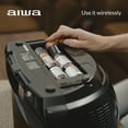 thumbnail image 6 of Aiwa Portable Boombox with 7" LCD Display, Bluetooth, FM Radio, CD/DVD Player, 3W x 2 Speakers with Bass, Supports Roku & Amazon Firestick Streaming, 6 of 9