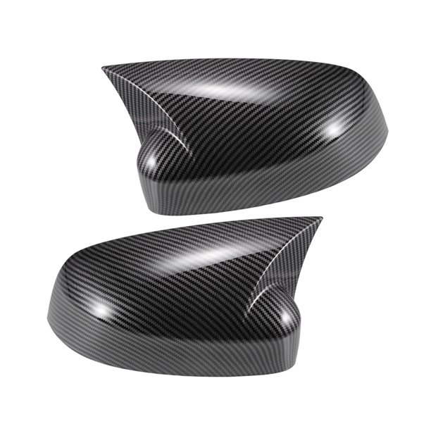 Cubierta de Cap de Espejo Retrovisor de Coche 1 Par Patrón de Fibra de Carbono Negro para Ford Focus RS ST MK3 12-18