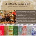 thumbnail image 4 of Bieye L10043 Butterfly Tiffany Style Stained Glass Accent Table Lamp (Multi-Colored F), 4 of 5