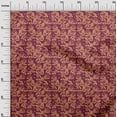 thumbnail image 3 of oneOone Polyester Spandex Dark Magenta Fabric Tropical Leaf Craft Projects Decor Fabric Printed By The Yard 56 Inch Wide, 3 of 5