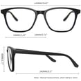 thumbnail image 6 of KANASTAL Blue Light Blocking Glasses for Men Women - Anti Blue Light Glasses TR90 Black Frame Comfort Fit for Gaming Computer Screen Use Clear Lens, 6 of 7