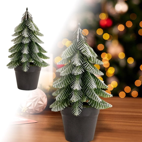 WUJGXI 22cm Green Sapling Makeup Display Potted Mini Festival Display Ornament Decoration