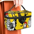 thumbnail image 5 of ERJLKXP Farm Chicken Hen Makeup Bags Travel Cosmetic Bag Case, Large Capacity Organizer and Storage, Portable Pouch Toiletry bag for Women & Girls, 5 of 7