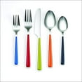 thumbnail image 2 of Fiesta 20-Piece Merengue Flatware Silverware Set, Service for 4, Stainless Steel/ABS, Includes Forks/Knives/Spoons, Multi, 2 of 6