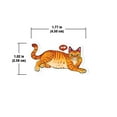 thumbnail image 3 of WIRESTER Set of 2pcs Car Air Freshener Fragrance Vent Clip Decoration with Lemon Scented Pad - Orange Tabby Cat Funny Playful Postures, 3 of 7