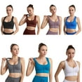thumbnail image 6 of Women's Zip Front Closure Sports Bra High Impact - Seamless Wirefree Padded Racerback Workout Gym Yoga Bras, 6 of 7