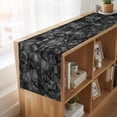 thumbnail image 6 of Table Runners 48 Inches Long Dress Scarves, Black Geometric Farmhouse Kitchen/Dining Table Runner, Short Coffee Tablerunners, Contemporary Minimalism Abstract Pattern 13x48 Inch, 6 of 9