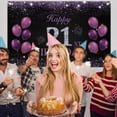 thumbnail image 6 of Happy 21st Birthday Banner,  Happy Birthday Party Decorations, Birthday Supplies Backdrop Décor, 5.9 X 3.6 Ft, 6 of 6