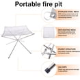thumbnail image 6 of LELINTA 16" 22" Upgraded Camping Fire Pit Collapsible Foldable Mesh Fire Pits Fireplace for Camping, Campfire, Patio, Backyard and Garden - Carrying Bag Included, 6 of 8