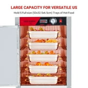 Food Warming Cabinet - Hot Box Food Warmer, Multifunctional Storage, Stainless Steel, Excellent Insulation, 850W Cabinet, Water Tray, Restaurant Grade,Single Door,4th Floor