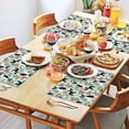 thumbnail image 2 of Boston Terriers and Pioneer Flower Summer Placemats Table Placemats Set Of 4-Linen Kitchen Washable Placemats Table Mats 11.8"x17.7"Non-Slip Heat Resistant, 2 of 6