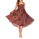 thumbnail image 3 of Moda Mujer s Ropa Bohemio Cintura alta Cómodo Vestido estampado  inferior para vacaciones Pya Señoras Chica naranja Macarena  Faldas de moda, 3 of 8