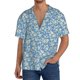 thumbnail image 1 of Fotbe Floral Retro Style Camisa Estampada de Manga Corta para Hombre, Casual de Verano, Estilo Playero, Sin Arrugas-Medium, 1 of 5