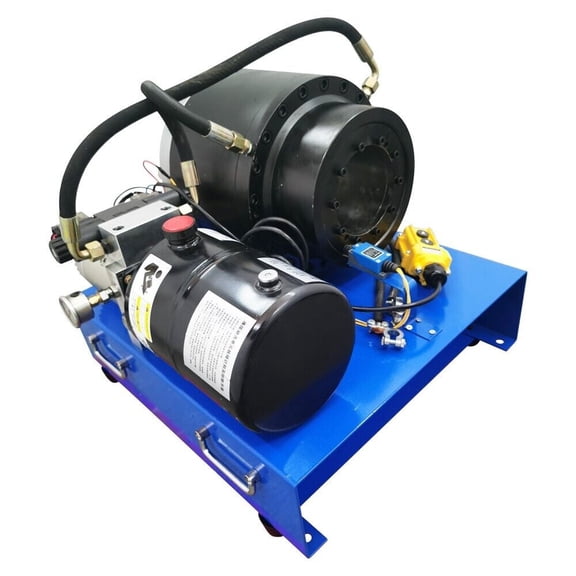 PreAsion 1/4-2" Car Portable Electric High Pressure Hydraulic Hose Crimping Machine 10 Dies Tube Shrinking Machine Electric Hose Crimping and Shrinking Machine 12V