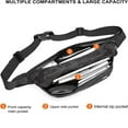 APOKIOG Black Bag Waist Bag For Men Dog Walking Lightweight Fanny Pack
