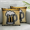 thumbnail image 3 of COMIO Throw Pillow Cover Warning Beer Zone Vintage Rusty Metal Rectangular Sofa Pillow Case Cushion Cover for Home Couch Bed Decor, 3 of 5
