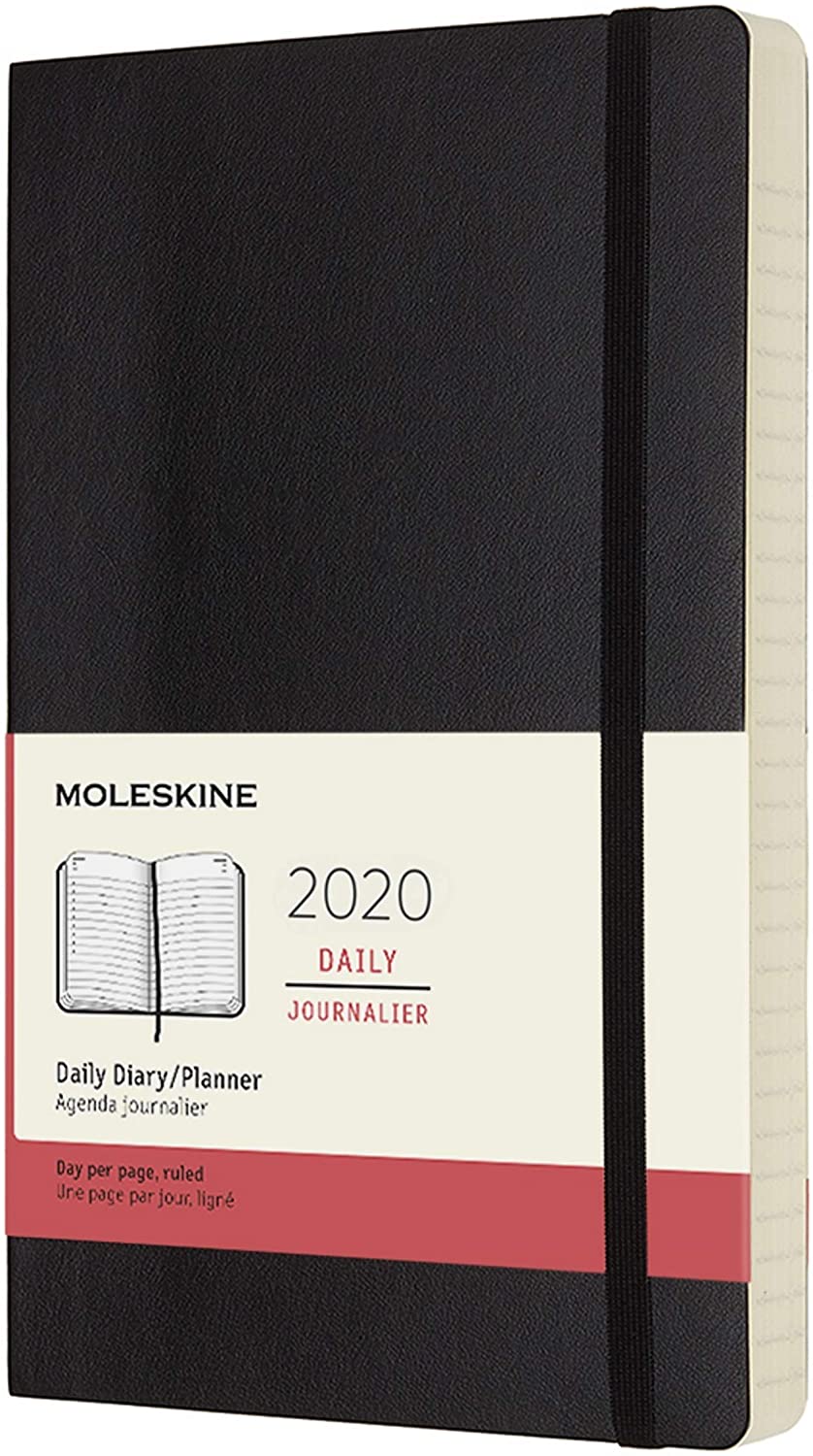 Moleskine 2020 Daily Planner, 12M, Large, Black, Soft Cover (5 x 8.25) Walmart Canada