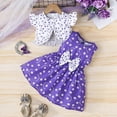 thumbnail image 5 of ZACPNCV Girls Dress and Cardigan Sleeveless Floral Print Tank Dresses 2 Piece Kids Girl Spring Outfit Purple 2-3 Years, 5 of 5
