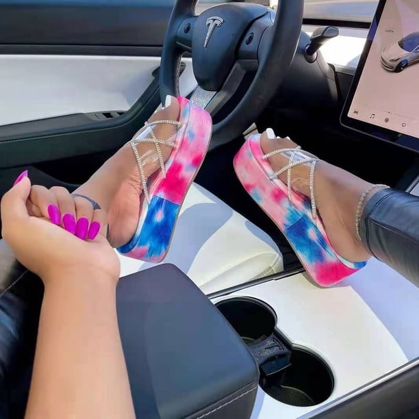 Mujer elegante cómodo plataforma zapatos casuales verano playa viaje zapatilla chanclas Wmkox8yii hj789