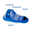 2 Shower Foot Scrubber Cleaner Sandal, Non Slip Suction Cup Bath Shoe