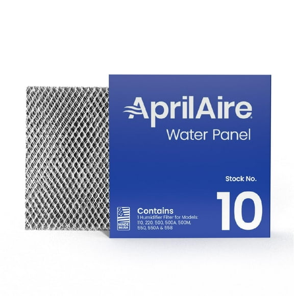 Aprilaire - 10 10 10 Replacement Water Panel for Whole House Humidifier Models 110, 220, 500, 500A, 500M, 550, 558 (Pack of 10)