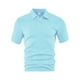 thumbnail image 4 of pstuiky camisetas de manga corta para hombre, Blusa de manga corta con cuello vuelto y botones transpirables de color liso a la moda para hombre camisas casuales para hombre xl, 4 of 4
