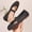 Black, variant on Slip-On Closed Toe Fisherman flat flat sandals for women Flat Arch flat sandals for women Stability Slip-Resistant Flatform Flat Heel