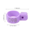 thumbnail image 2 of 100 Pcs Chicken Tags for Legs Labels Bird Accessories Identification Rings Poultry Disposable Marker, 2 of 6
