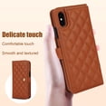 thumbnail image 2 of Allytechgroup Wallet Case for iPhone XS/X with Credit Card Slot, RFID Blocking PU Leather Case with Lanyard & Shoulder Strap & Kickstand Shockproof Bumper for Women Men, Brown, 2 of 8