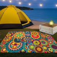 thumbnail image 2 of Multicolor Bohemian Mandala Pattern Outdoor Area Rug, 2 of 6