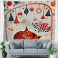 thumbnail image 4 of Orinice Cute Cat Tapestry Wall Hanging Unique Style Graphic Tapestries Home Wall Decor for Living Room Bedroom Apartment Farmhouse Dorm - Mother's Day Wall Art Tapestry and Wall Decoration 50x40inch, 4 of 6