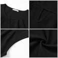 thumbnail image 6 of UVN Summer Tank Tops for Women Crewneck Sleeveless Dressy Work Blouses Casual Flowy Shirts, 6 of 9