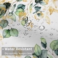 thumbnail image 4 of Green Shower Curtain, Spring Sage Green Gold Eucalyptus Leaves Branches Plants Botanical Watercolor Bath Curtains Waterproof Fabric with Hooks for Home Decor, 72Wx84H, 4 of 6