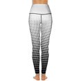 thumbnail image 3 of Women's High Waisted Yoga Leggings with Pockets，Colored Grid Geometry，Tummy Control Non See Through Workout Athletic Running Yoga Pants, 3 of 6