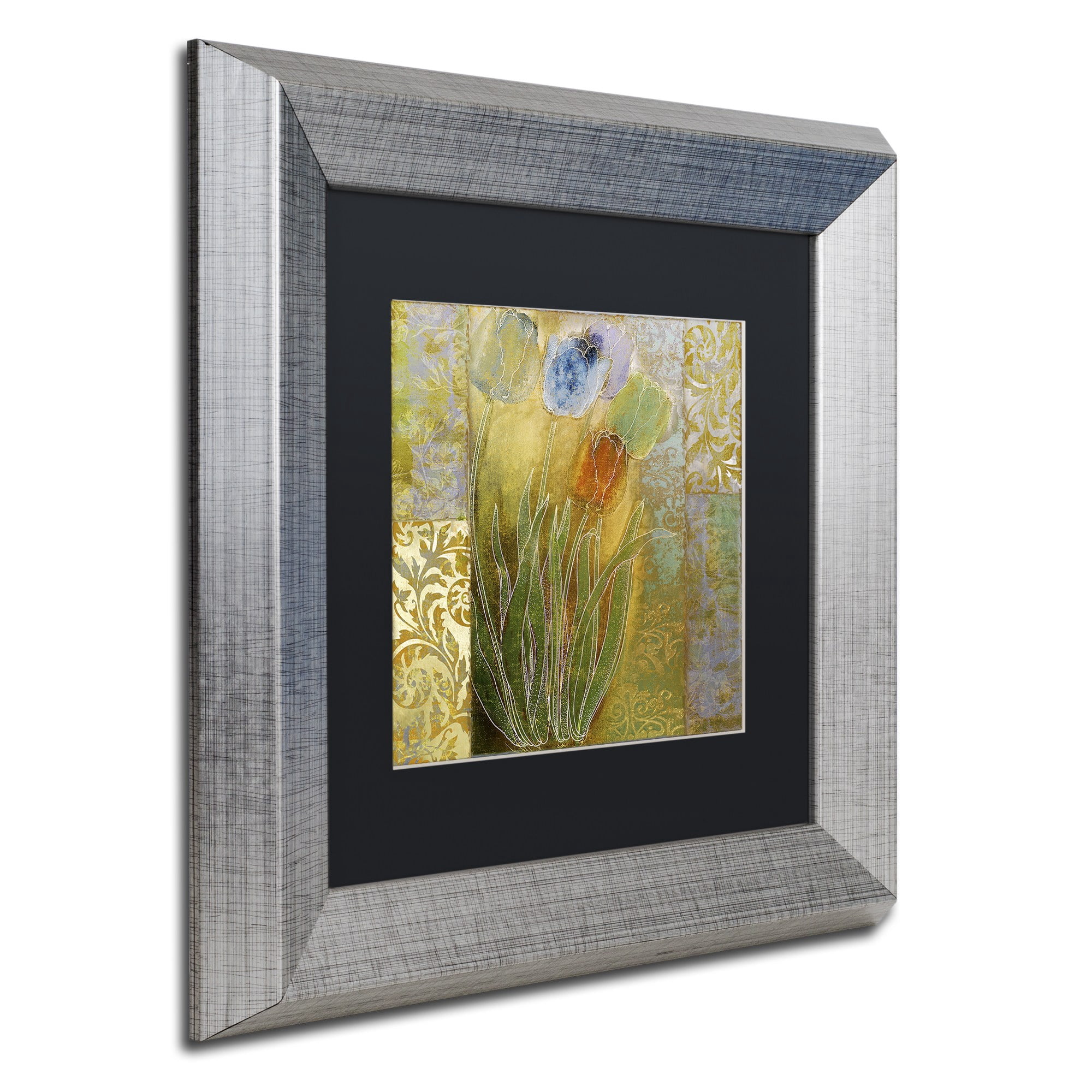Trademark Fine Art "Emily I" Canvas Art by Color Bakery Black Matte, Silver Frame