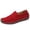 Red, variant on Loafers for Women Comfortable Business Casual Shoes Womens Dressy Slip On Office Work Flats Shoes Women's Solid Color Round Toe Penny Shoes