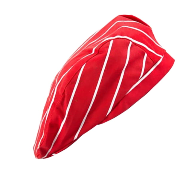 Sombrero unisex de moda Cola Gorra para golf Rayas blancas rojas Sombrero de cocinero