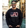 thumbnail image 3 of Dad Man Myth Legend Sweatshirt Patriotic American Flag Father's Day Pullover Black Sweatshirt Adult Large, 3 of 4