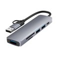 thumbnail image 3 of mmirethe Powered USB Hub Multi-Port USB Hub USB-C Docking Station Dual Monitor Adapter Compatible for MacBook and Windows, 3 of 7