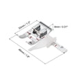 thumbnail image 2 of Uxcell Angled Shank Adjustable Guide Presser Foot Zinc Alloy Sewing Machine Feet, 2 of 5