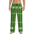 thumbnail image 2 of Lsque American Football Field2 Print Men's Pajama Pants, Lounge Pant - Comfortable Home Wear,Elastic Waistband, Stylish Design-XX-Large, 2 of 9