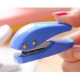 thumbnail image 3 of Single hole paper punch (blue+white), handheld portable punch, 10 sheets at a time, 3 of 5