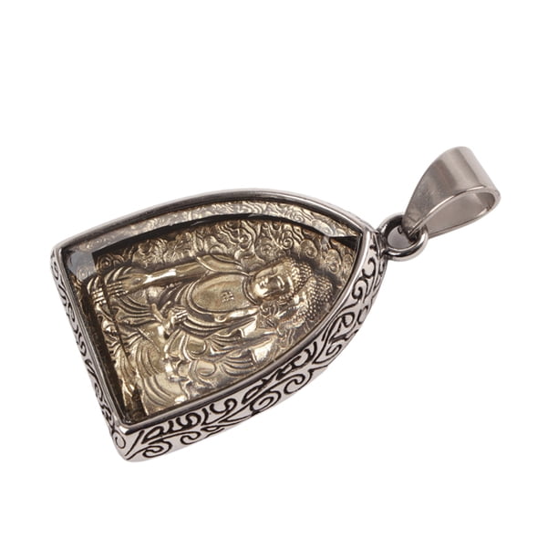 Joyería de acero inoxidable, colgante de Buda, colgante de collar de Buda con corte de arco, colgante de Buda, rendimiento de primer nivel Jadeshay A