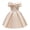 Beige, variant on Povozer Flower Girl Bow Satin Dress Princess Bridesmaid Wedding Pageant Gown(Beige,5-6Y)