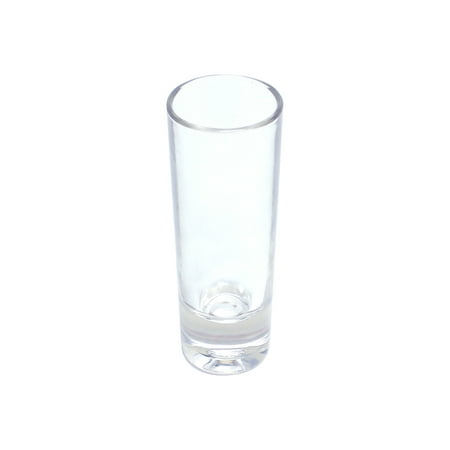 

Excellante 2 oz shot glass heavy base polycarbonate clear comes in each