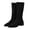 Black, variant on Knee-High Boots for Women Stretch Fabric Sock Boots Low Heel Dress Boots Women's Fashion Shoes for Fall Winter Casual Outfits
